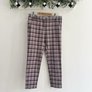 Pinko Houndstooth Print Trousers Made In Italy Size US 6 CP